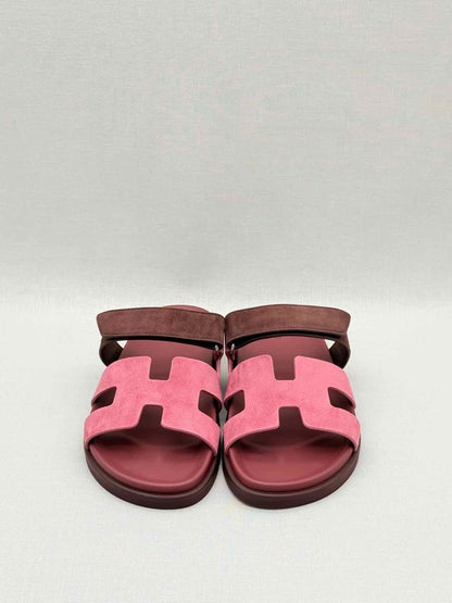 Pre - loved HERMES Chypre Rose Pink Size EU 40 Sandals at Reems Closet