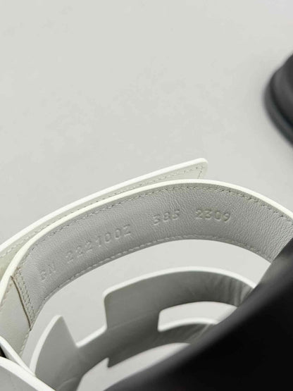 Pre - loved HERMES Chypre White Size EU 38.5 Sandals at Reems Closet