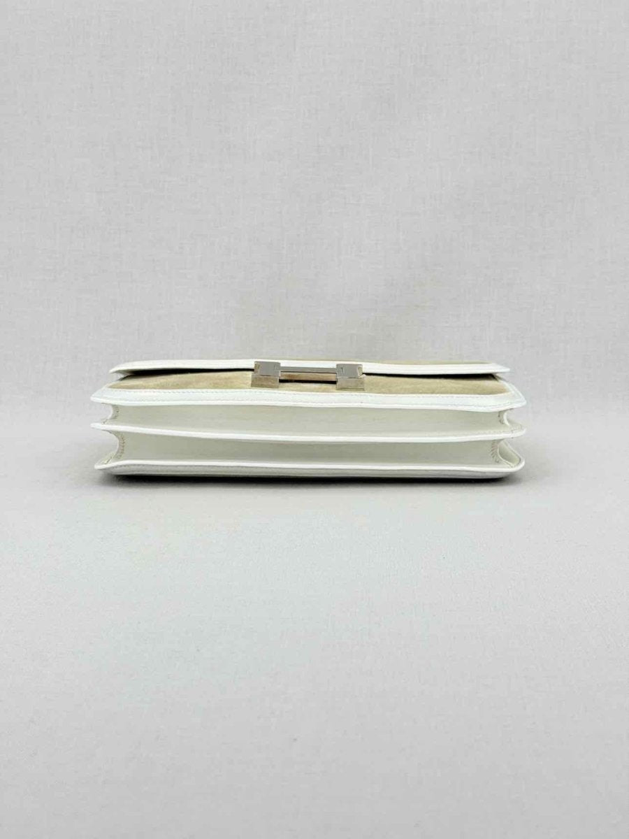 Pre - loved HERMES Constance Beige & White Crossbody at Reems Closet