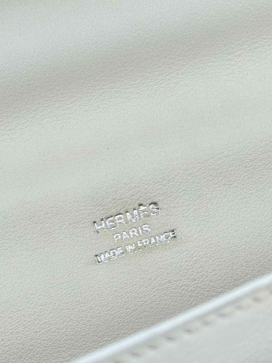 Pre - loved HERMES Constance Beige & White Crossbody at Reems Closet