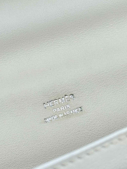 Pre - loved HERMES Constance Beige & White Crossbody at Reems Closet