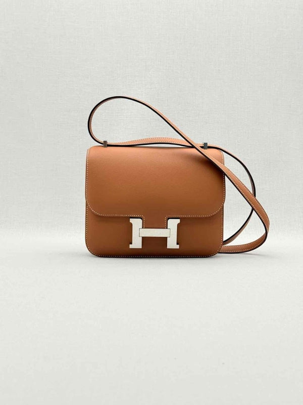 Pre-loved HERMES Constance Natural Shoulder Bag at Reems Closet