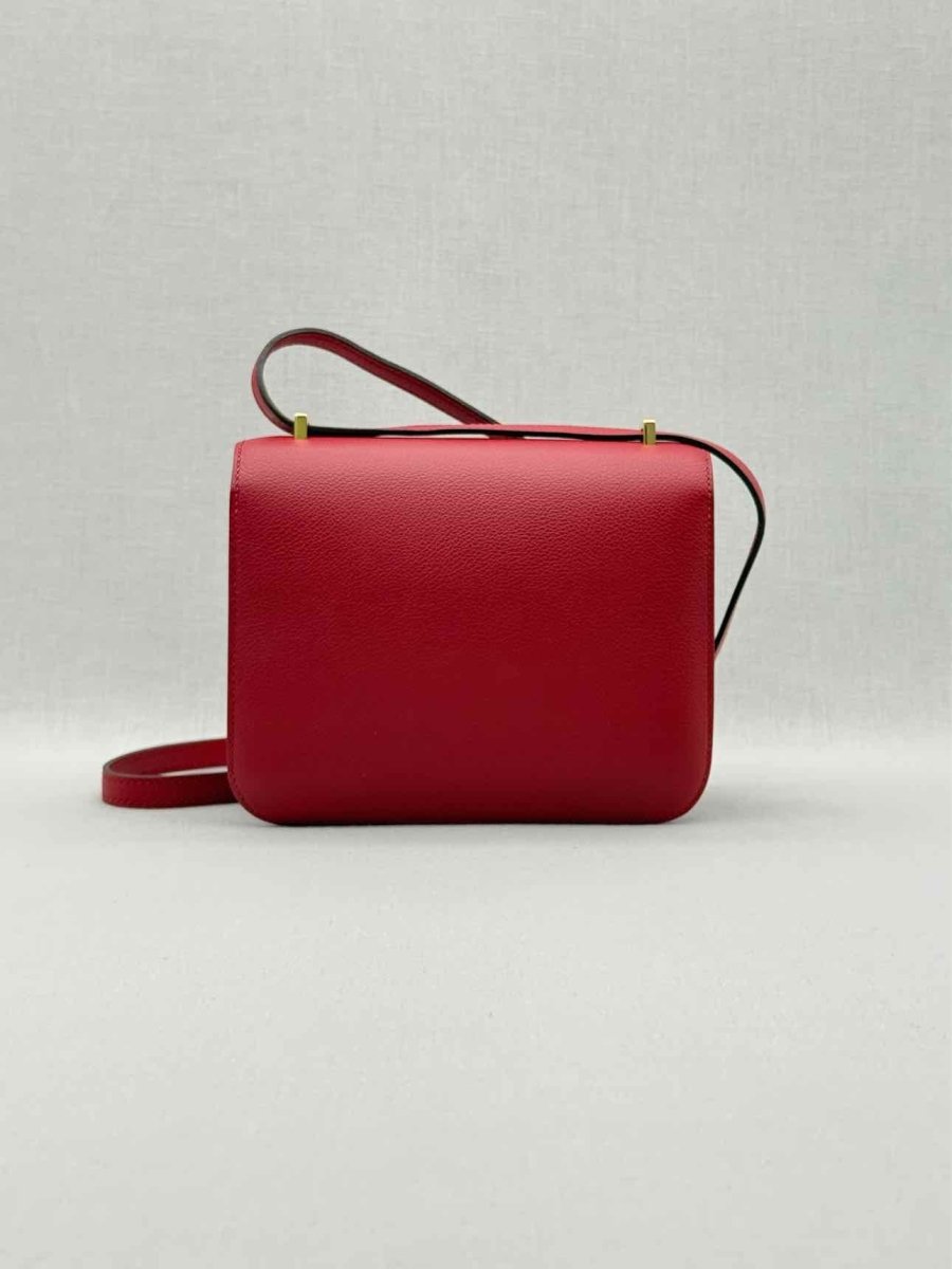 Pre-loved HERMES Constance Rouge Casaque Shoulder Bag at Reems Closet
