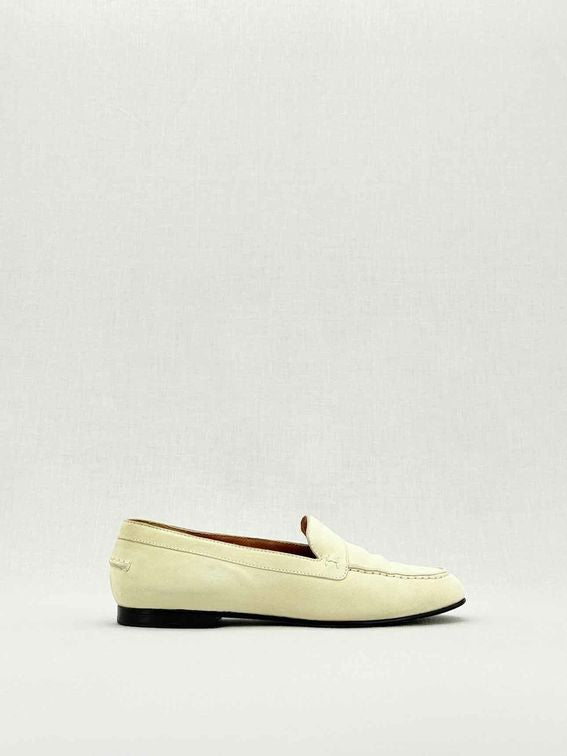 Pre - loved HERMES Cream Size EU 38 Loafers at Reems Closet