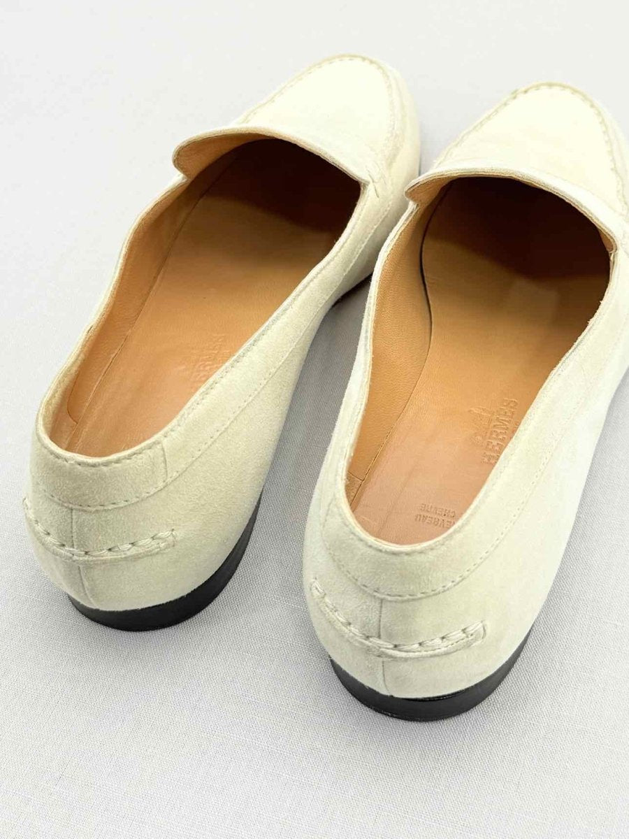 Pre - loved HERMES Cream Size EU 38 Loafers at Reems Closet