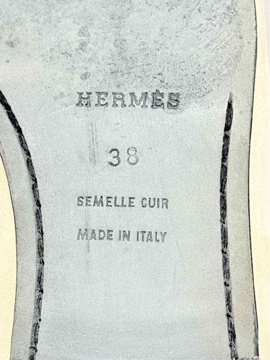 Pre - loved HERMES Cream Size EU 38 Loafers at Reems Closet