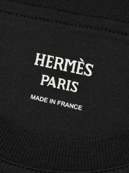 Pre - loved HERMES Della Cavalleria Black Size US 2 T-shirt at Reems Closet