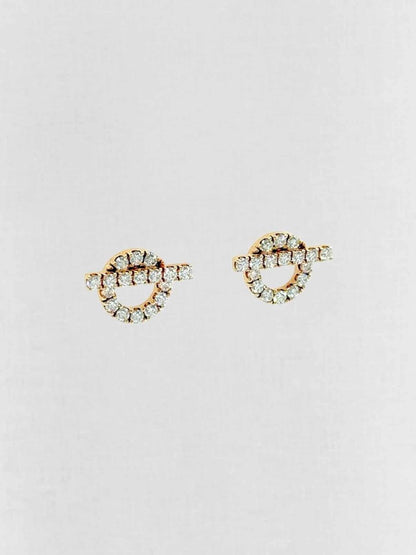 Pre - loved HERMES diamond Earrings at Reems Closet