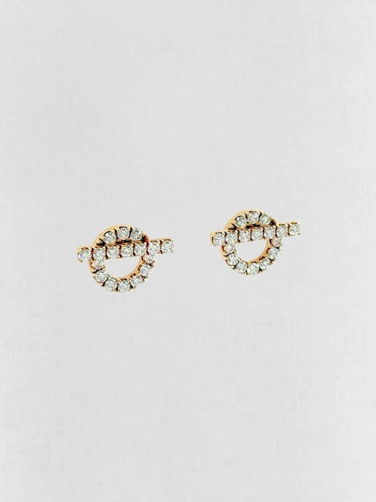 Pre - loved HERMES diamond Earrings at Reems Closet
