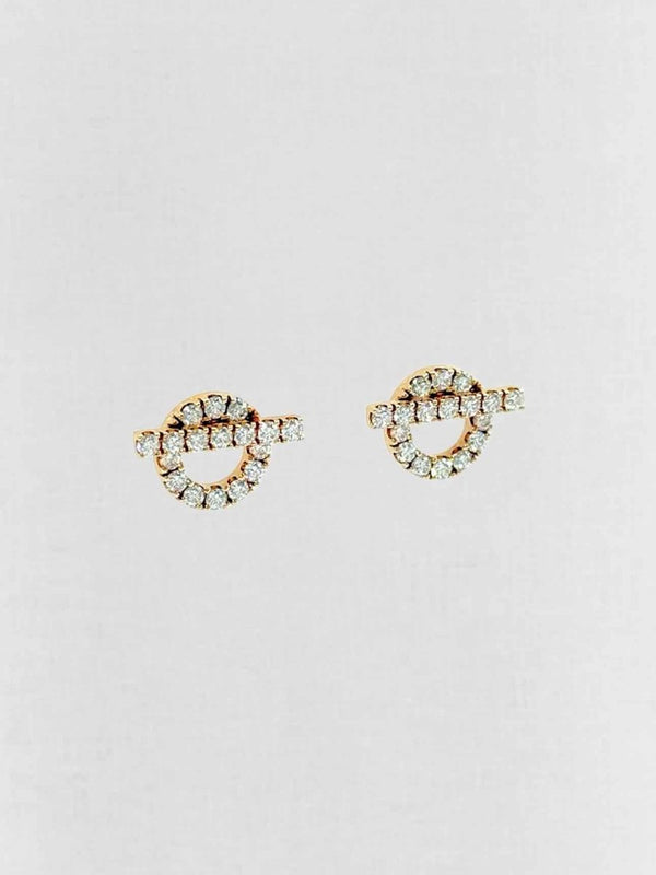Pre - loved HERMES diamond Earrings at Reems Closet