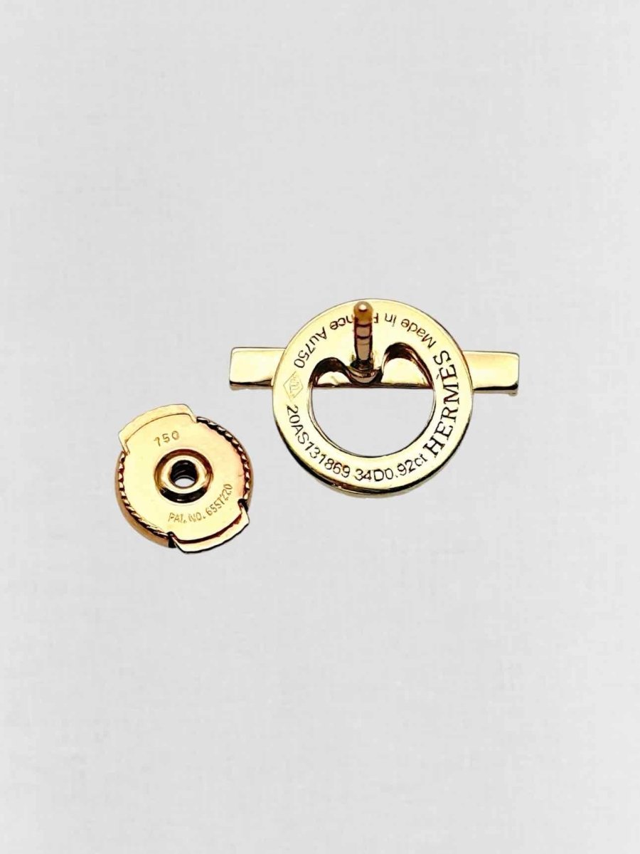 Pre - loved HERMES diamond Earrings at Reems Closet