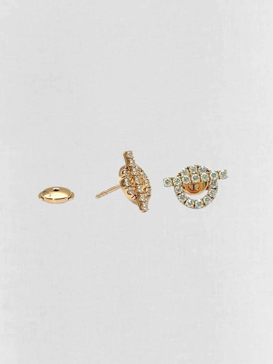 Pre - loved HERMES diamond Earrings at Reems Closet