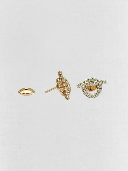 Pre - loved HERMES diamond Earrings at Reems Closet