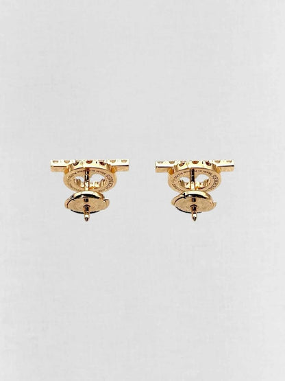 Pre - loved HERMES diamond Earrings at Reems Closet