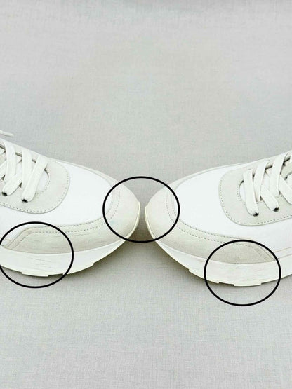 Pre - loved HERMES Drive White & Grey Size EU 39 Sneakers at Reems Closet