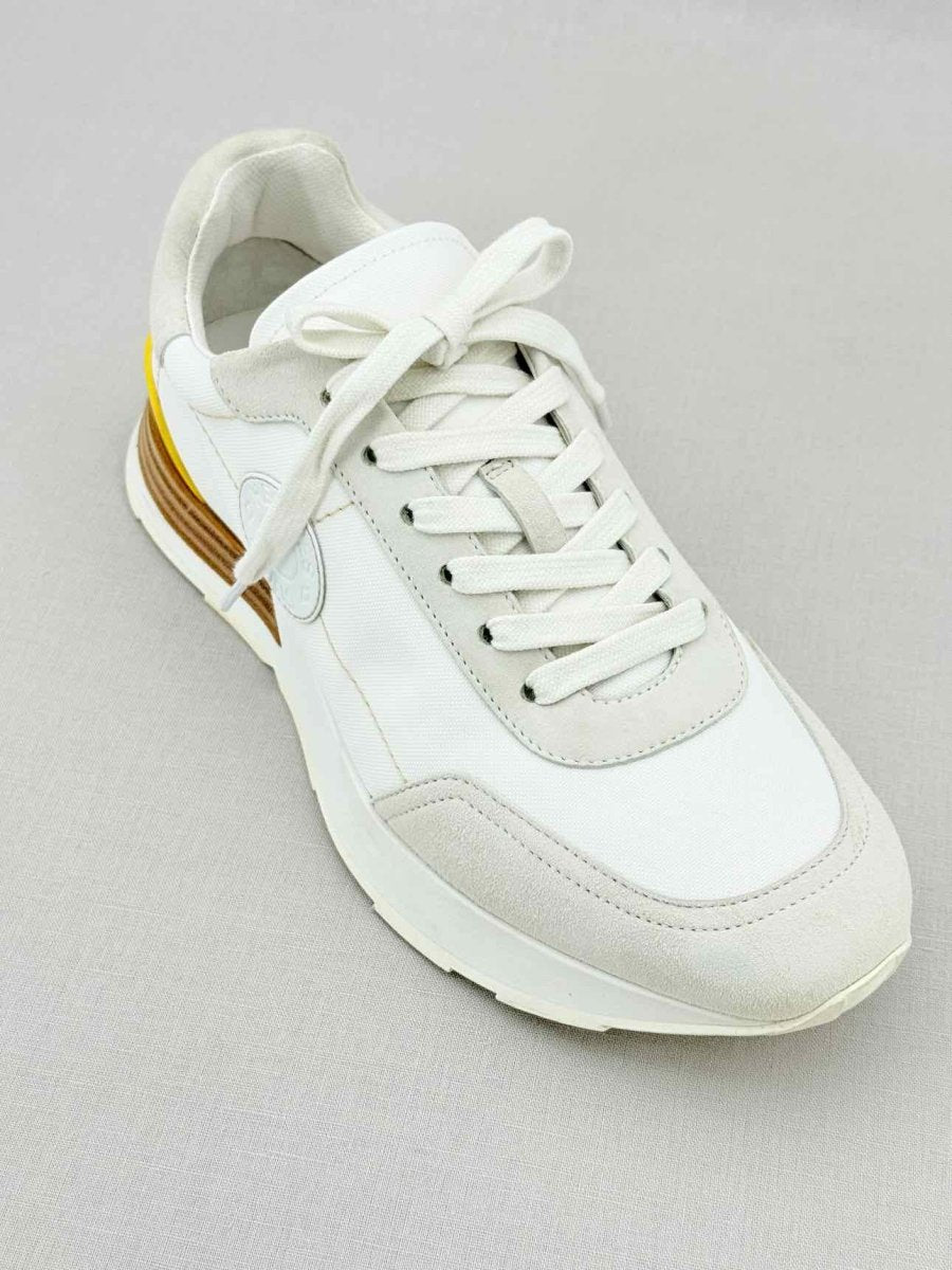 Pre - loved HERMES Drive White & Grey Size EU 39 Sneakers at Reems Closet