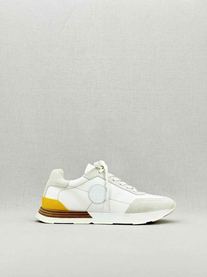 Pre - loved HERMES Drive White & Grey Size EU 39 Sneakers at Reems Closet