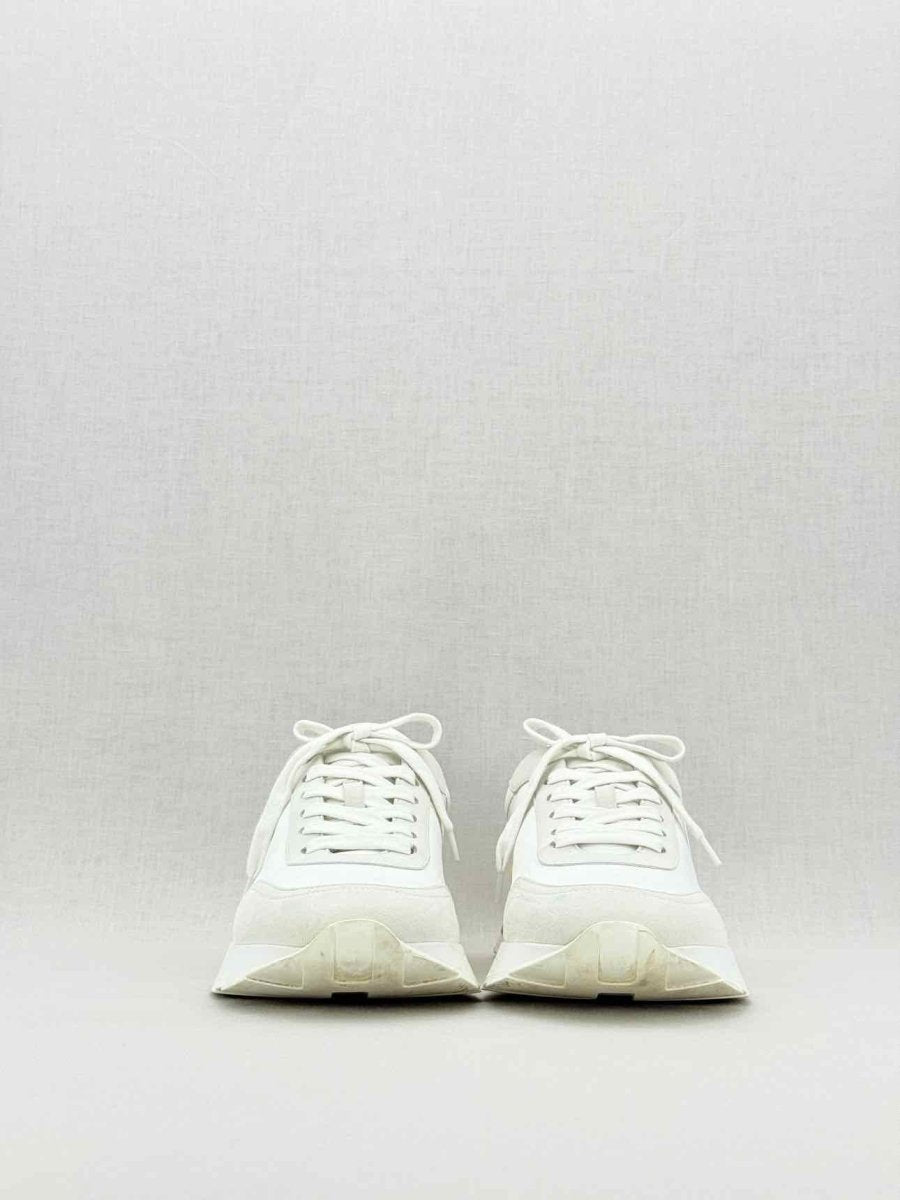 Pre - loved HERMES Drive White & Grey Size EU 39 Sneakers at Reems Closet