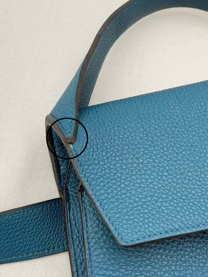 Pre - loved HERMES Etribelt Blue Top Handle at Reems Closet