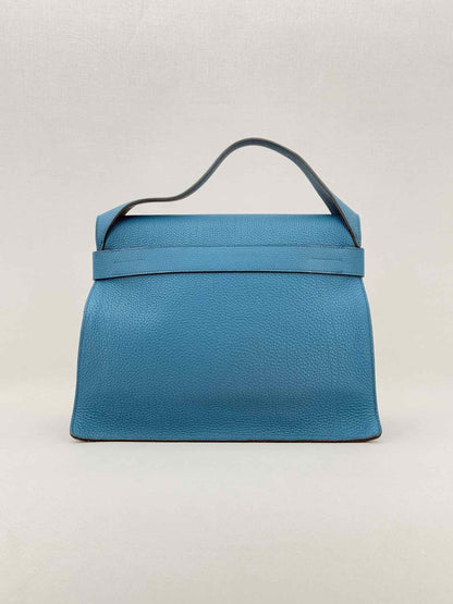 Pre - loved HERMES Etribelt Blue Top Handle at Reems Closet