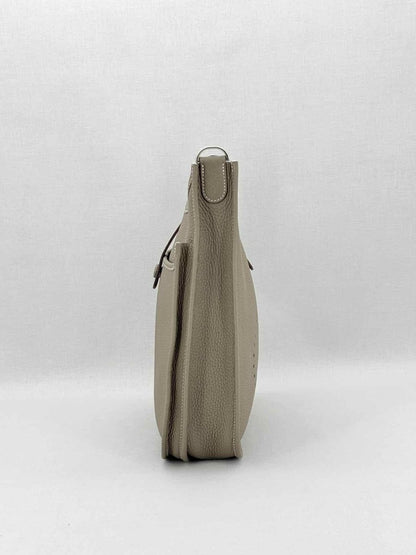 Pre - loved HERMES Evelyn Taupe Shoulder Bag at Reems Closet