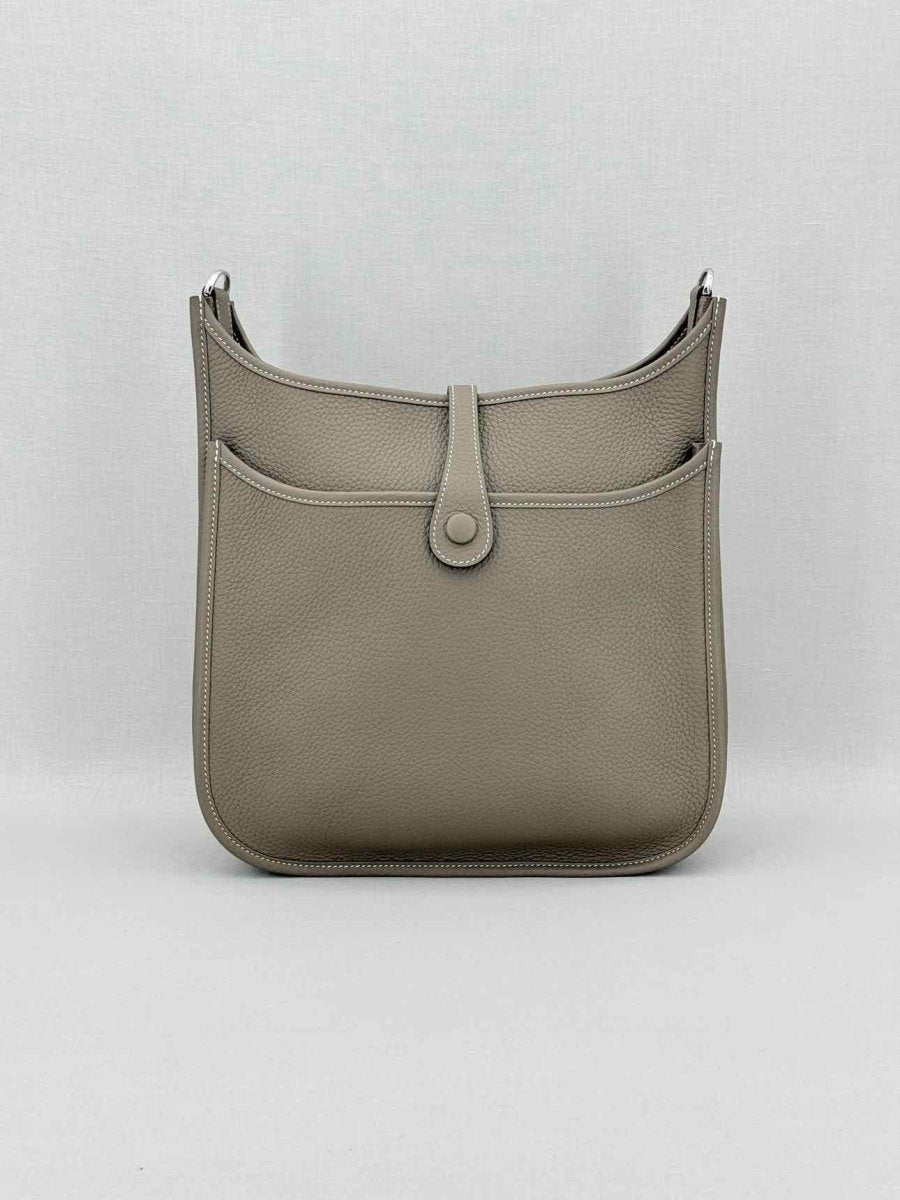 Pre - loved HERMES Evelyn Taupe Shoulder Bag at Reems Closet