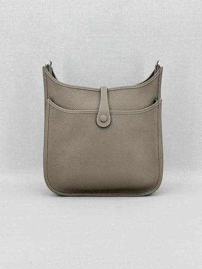 Pre - loved HERMES Evelyn Taupe Shoulder Bag at Reems Closet