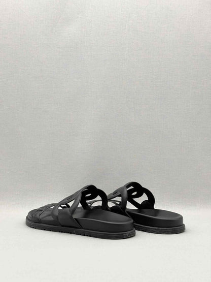 Pre-loved HERMES Extra Black Size EU 38 Sandals at Reems Closet