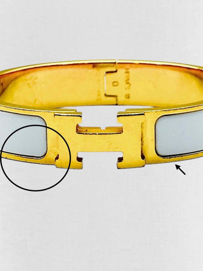 Pre - loved HERMES Fashion Bangle at Reems Closet