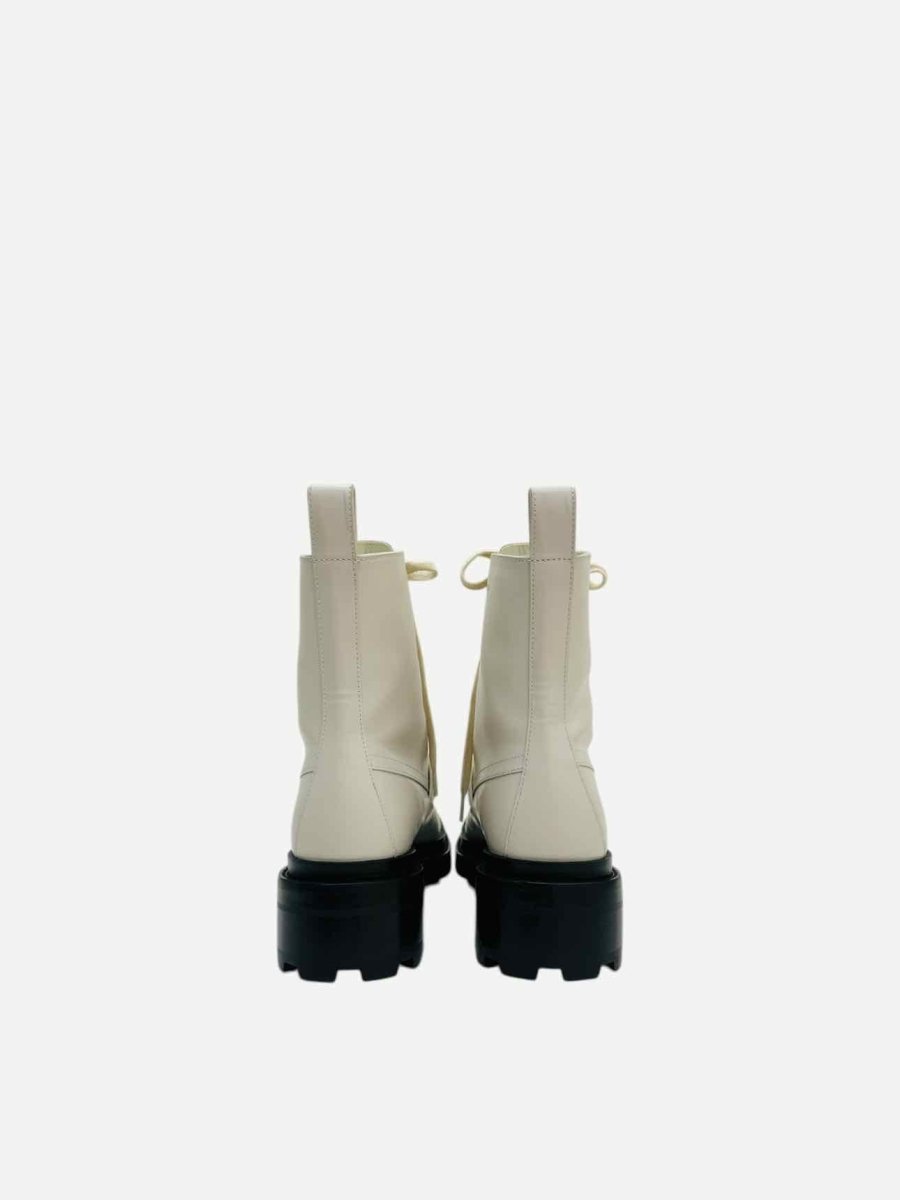 Pre - loved HERMES Funk Off - white Ankle Boots 36.5 at Reems Closet