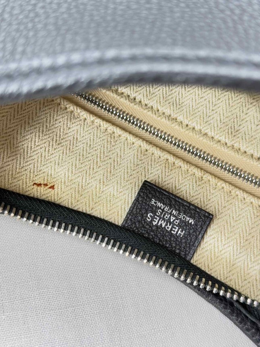 Pre - loved HERMES Gao Black Hobo bag at Reems Closet