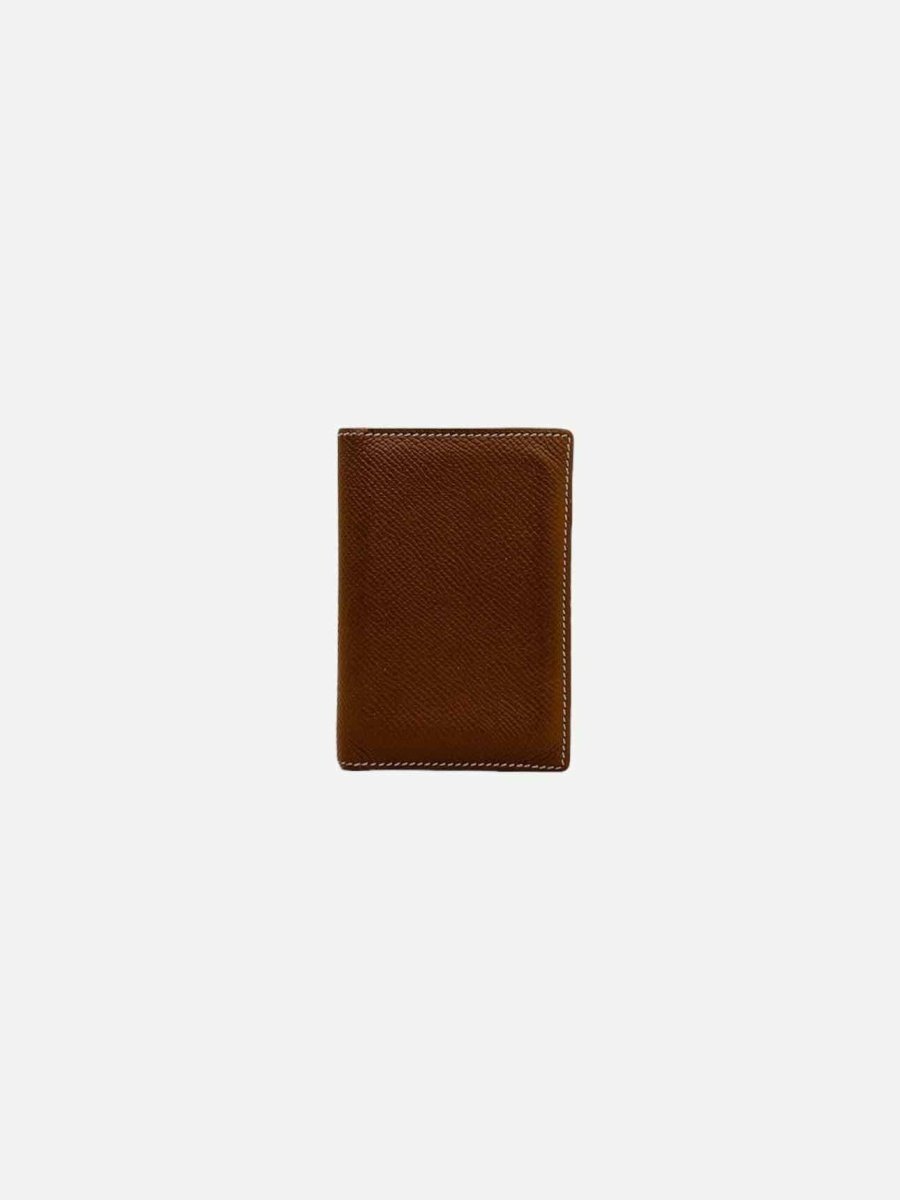 Pre - loved HERMES Gold Card Holder at Reems Closet