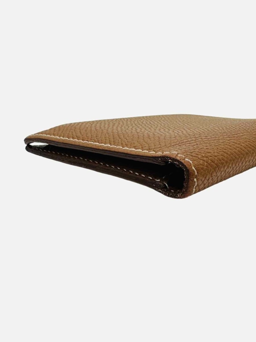 Pre - loved HERMES Gold Card Holder at Reems Closet