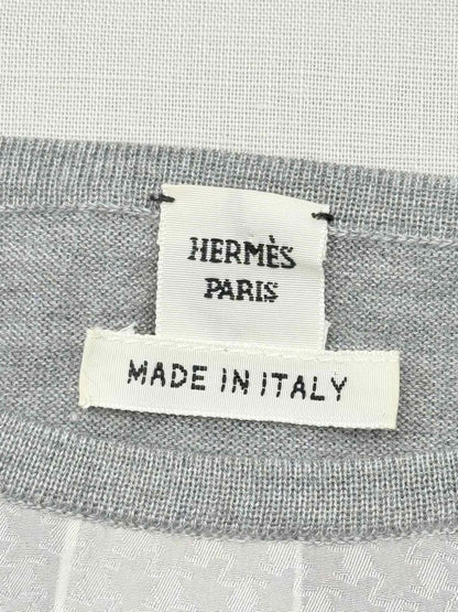 Pre - loved HERMES Grey & Black Jungle Print Size Medium T-shirt at Reems Closet