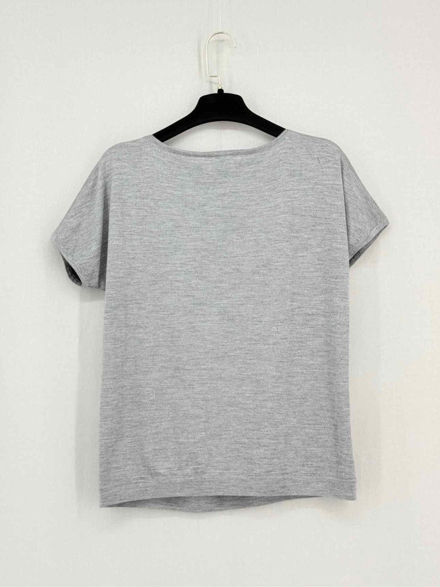 Pre - loved HERMES Grey & Black Jungle Print Size Medium T-shirt at Reems Closet