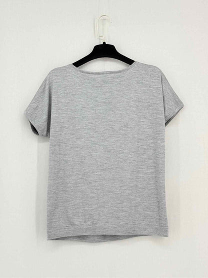 Pre - loved HERMES Grey & Black Jungle Print Size Medium T-shirt at Reems Closet