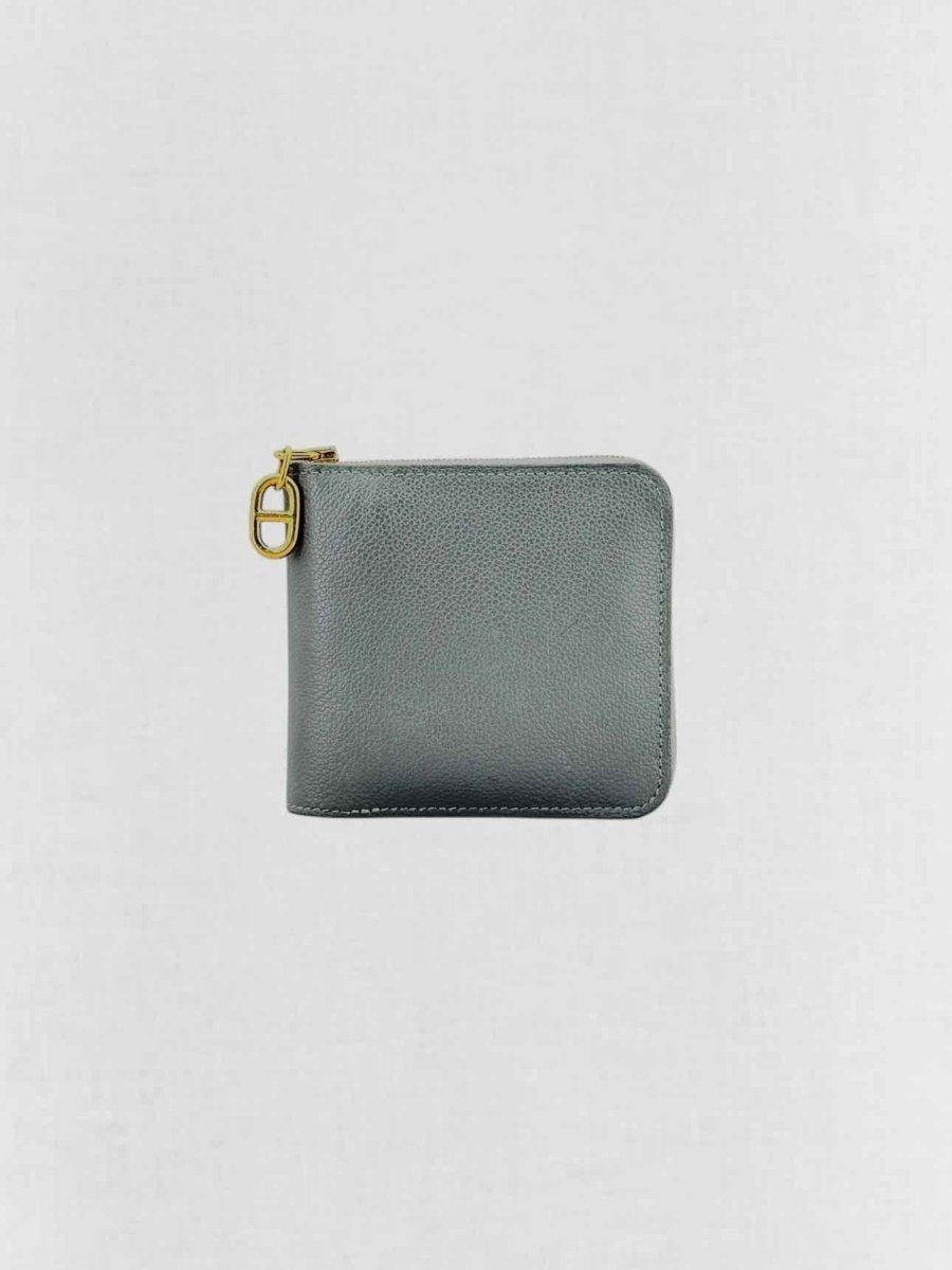 Pre - loved HERMES Grey Compact Wallet at Reems Closet
