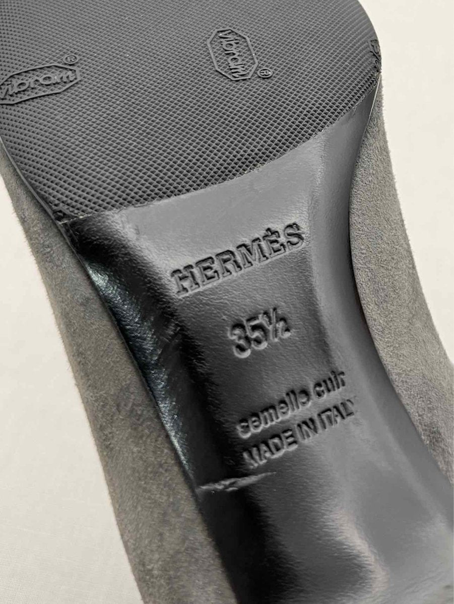 Pre - loved HERMES Grey Size EU 35.5 Ankle Boots at Reems Closet
