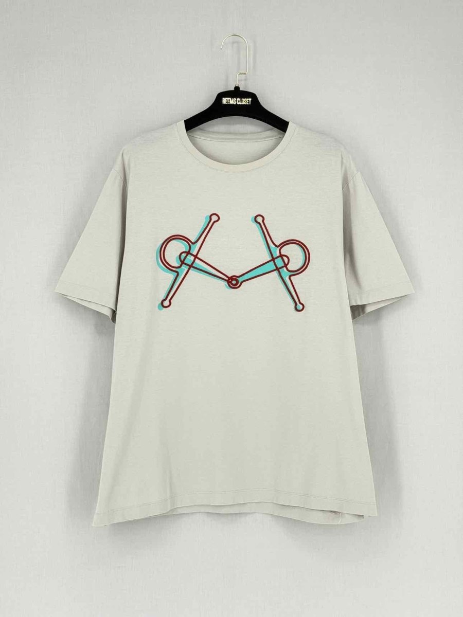 Pre - loved HERMES Grey Size XLarge T-shirt at Reems Closet