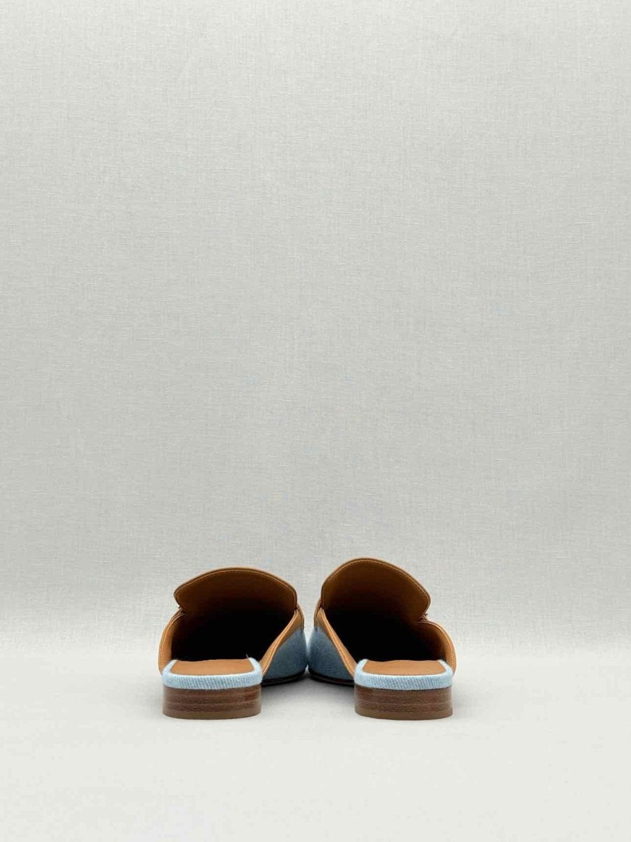 Pre - loved HERMES Groupie Blue Size EU 36 Mules at Reems Closet