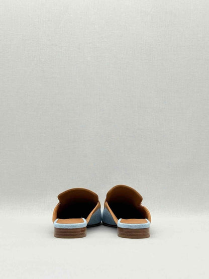 Pre - loved HERMES Groupie Blue Size EU 36 Mules at Reems Closet