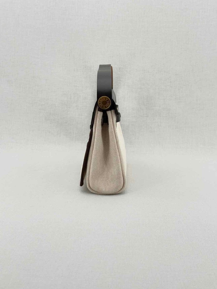 Pre - loved HERMES Herbag Brown & Beige Shoulder Bag at Reems Closet
