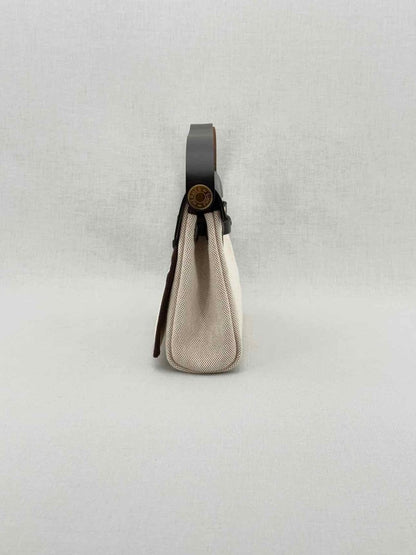 Pre - loved HERMES Herbag Brown & Beige Shoulder Bag at Reems Closet