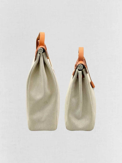 Pre-loved HERMES Herbag Naturel Top Handle at Reems Closet