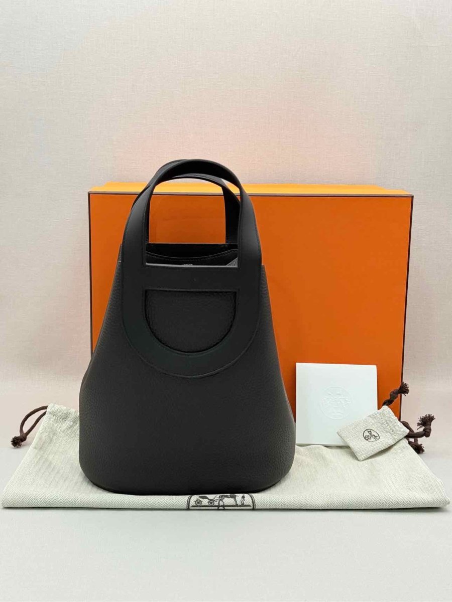 Pre-loved HERMES In-The-Loop Noir Tote Bag at Reems Closet