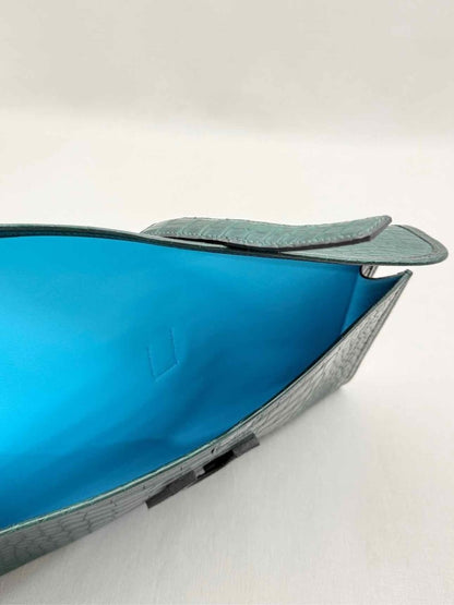 Pre-loved HERMES Jige Elan Vert Emerald Clutch at Reems Closet