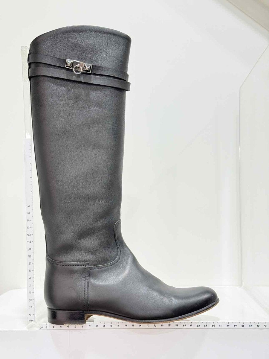 Pre - loved HERMES Jumping Black Size EU 35.5 Knee High Boots at Reems Closet