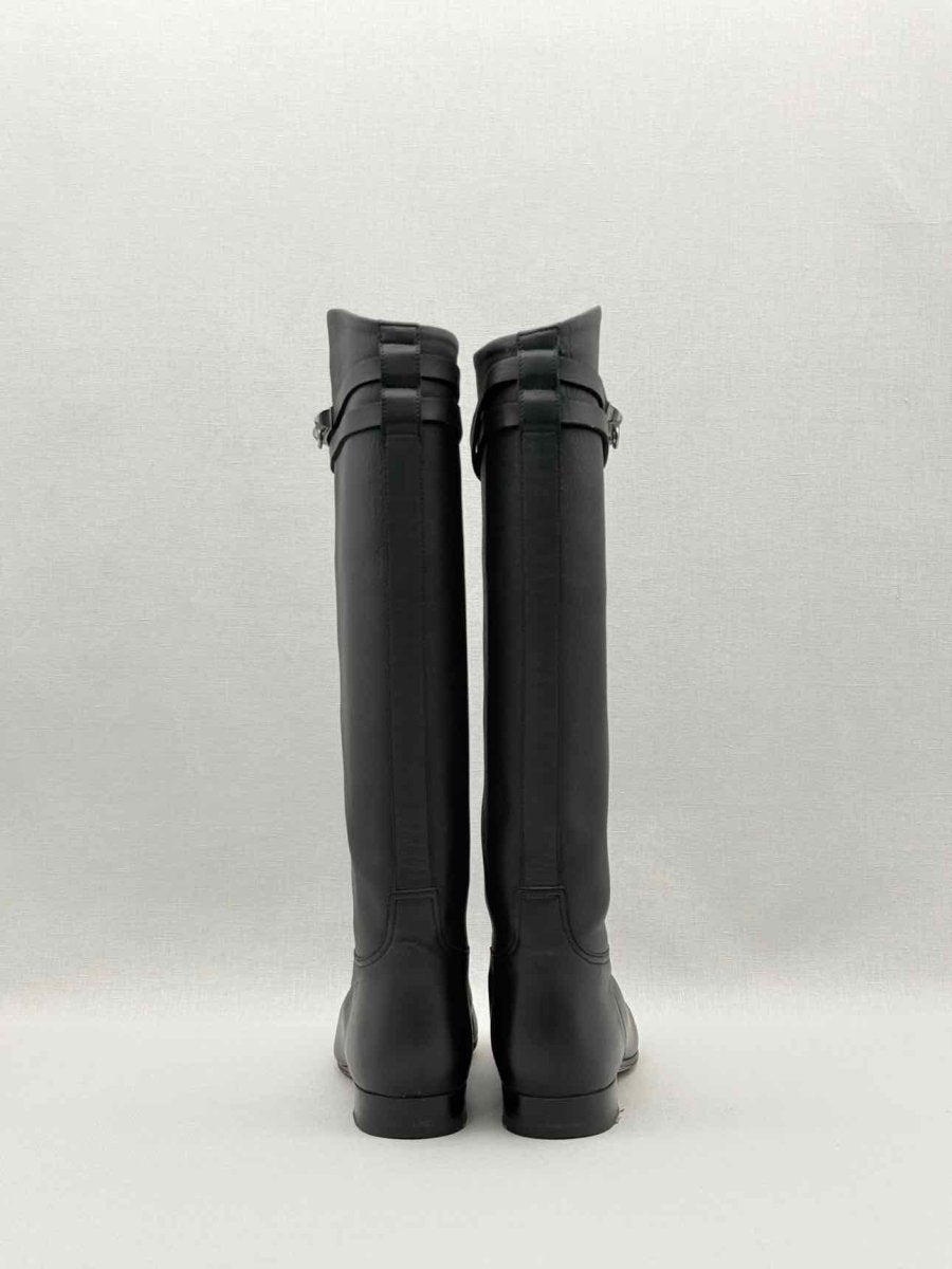Pre - loved HERMES Jumping Black Size EU 35.5 Knee High Boots at Reems Closet