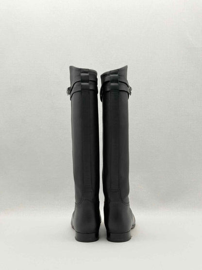 Pre - loved HERMES Jumping Black Size EU 35.5 Knee High Boots at Reems Closet