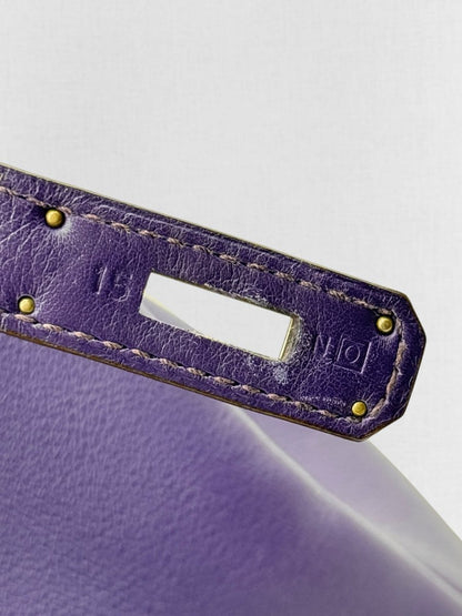 Pre - loved HERMES Kelly Purple Top Handle at Reems Closet